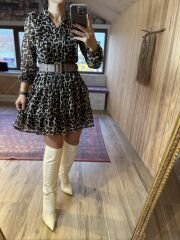 Ms Leo Batik-Chiffonkleid