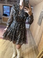 Ms Leo Batik-Chiffonkleid