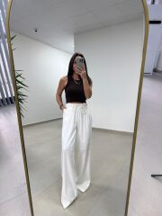 Fp 51017 Pamuk Keten Naturel Pantolon