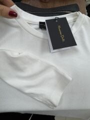 Ml 37271 Parmak Geçirmeli Ekru Bluz