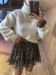 Orj brand cream fisherman soft sweater