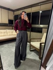 Kr 16542 Bordo Yumoş Balıkçı Triko