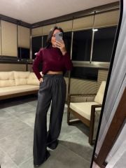 Kr 16542 Bordo Yumoş Balıkçı Triko