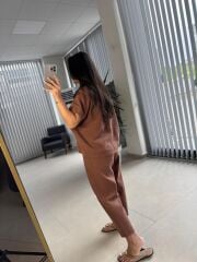 Cr 0001 Kahve Petek Dokulu Takım