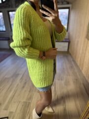 Zr yün neon hırka