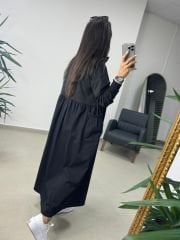 Dr 8103 Design Sweat-Popeline-Kleid mit magnetischem Kragen