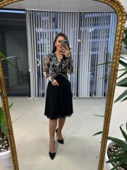 Mc Snake Düğümlü Şifon Elbise