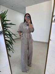 Fp 51298 Gold Kare Düğmeli Tensel Vizon Takım