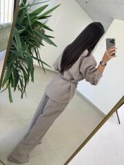 Fp 51298 Gold Kare Düğmeli Tensel Vizon Takım