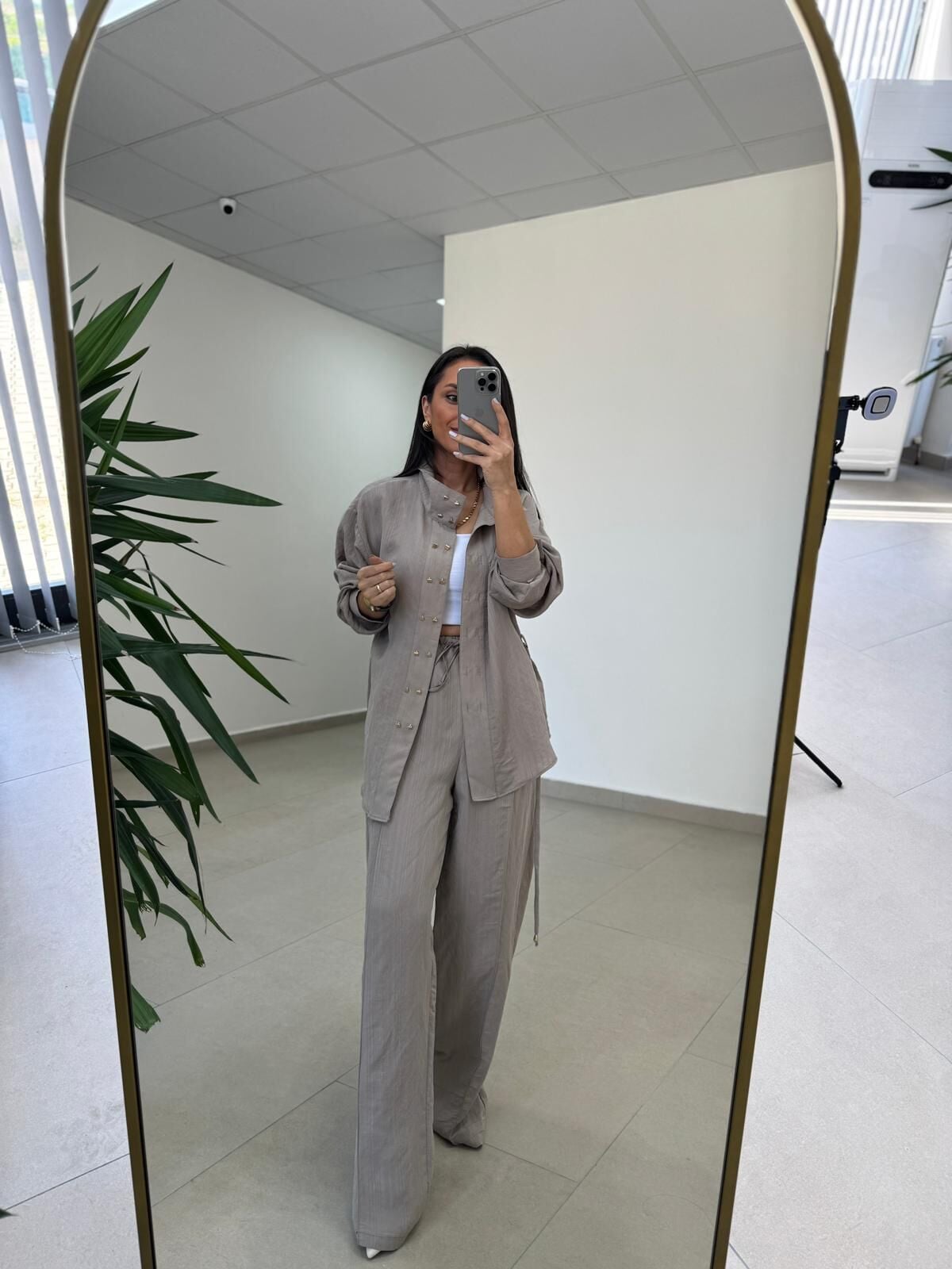 Fp 51298 Gold Kare Düğmeli Tensel Vizon Takım