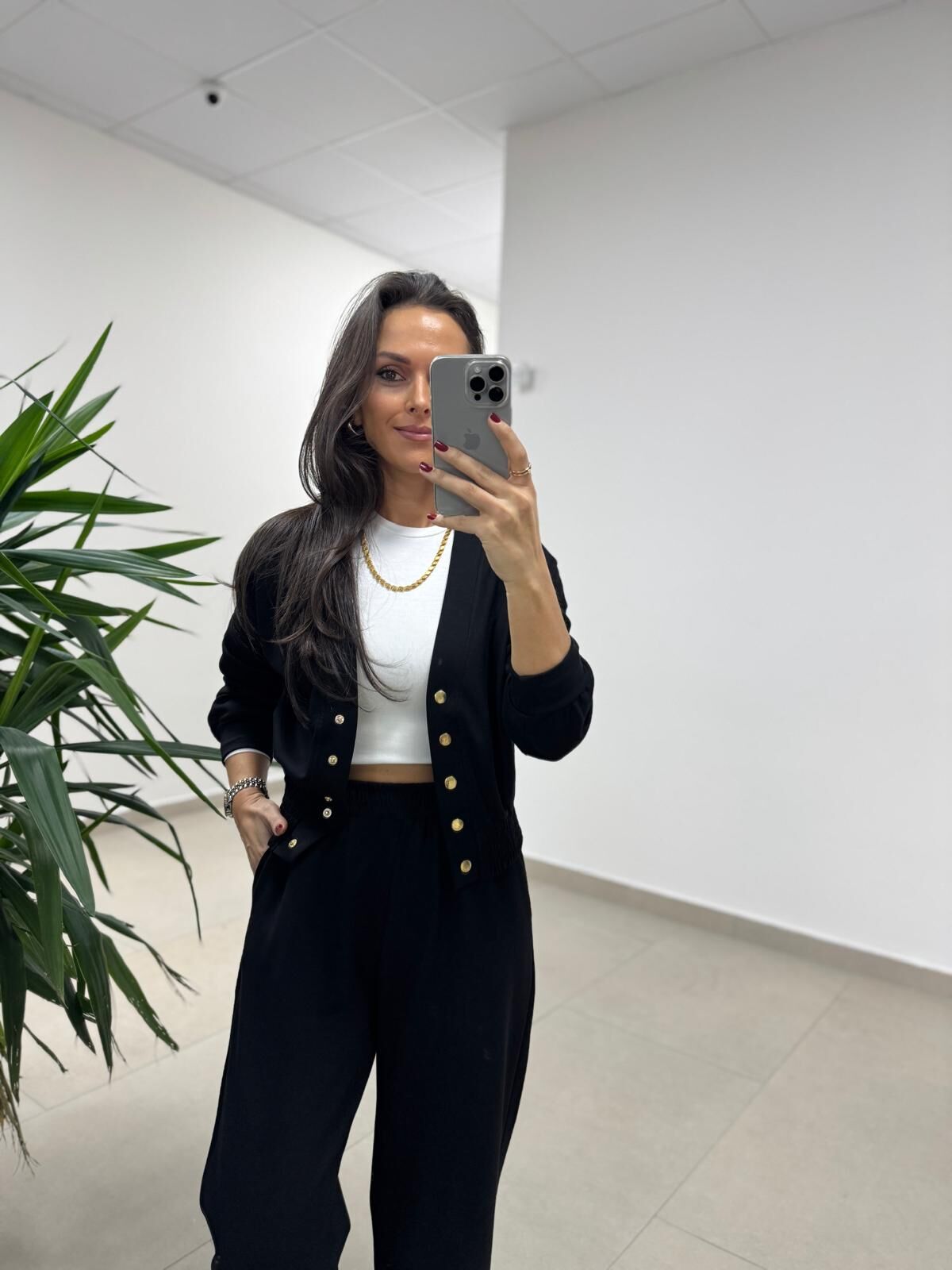 Art 2004 Gold Çıtçıtlı Siyah Modal Takım