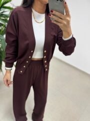 Art 2004 Gold Çıtçıtlı Kahve Modal Takım