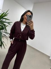 Art 2004 Gold Çıtçıtlı Kahve Modal Takım