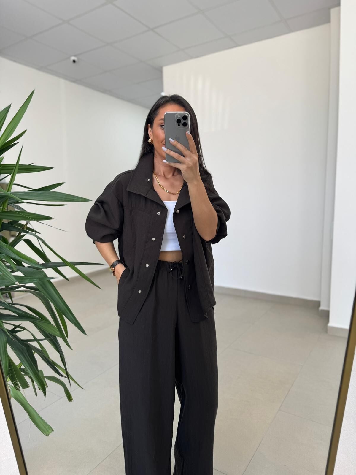 Fp 51324 Bomber Çıtçıtlı Kahve Takım