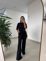Ny 3036 Siyah Broş Detaylı Takım