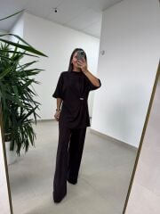 Ny 3036 Siyah Broş Detaylı Takım