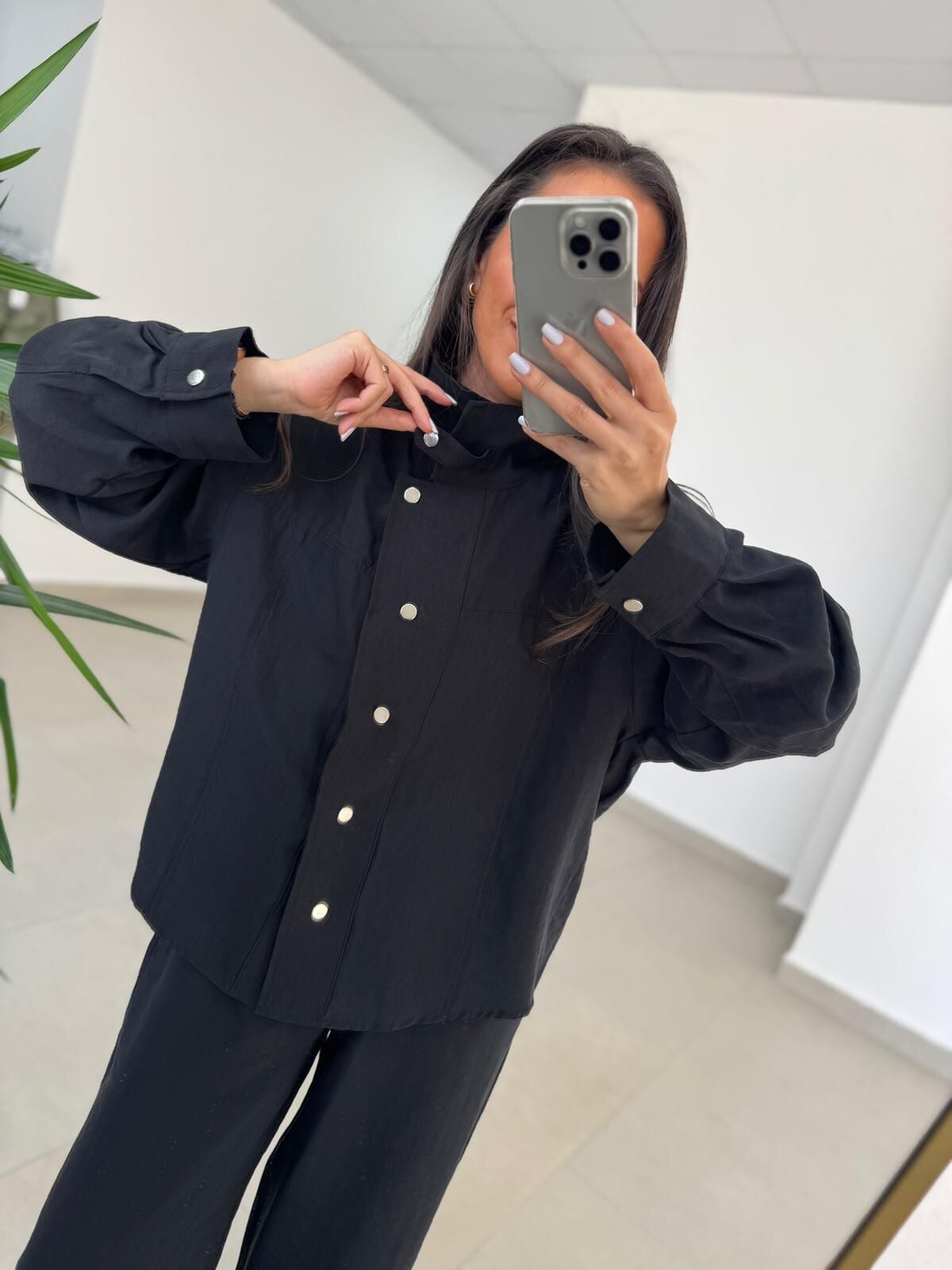 Fp 51324 Bomber Çıtçıtlı Siyah Takım