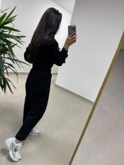 Ml 51691 Siyah Kapüşonlu Modal Takım