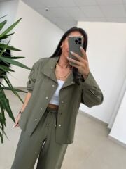 Fp 51324 Bomber Çıtçıtlı Haki Takım