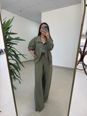 Fp 51324 Bomber Çıtçıtlı Haki Takım