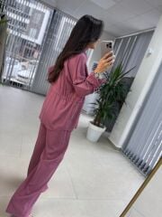 Fw 7208 Tensel Bel Büzgülü Mürdüm Takım