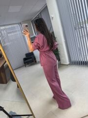 Fw 7208 Tensel Bel Büzgülü Mürdüm Takım