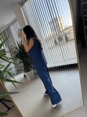 Cr 4006 İndigo Uzun Yelekli Takım