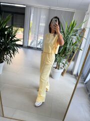 Cr 4012 Sarı Pamuklu Tasarım Takım