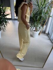 Cr 4012 Sarı Pamuklu Tasarım Takım