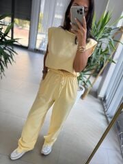 Cr 4012 Sarı Pamuklu Tasarım Takım