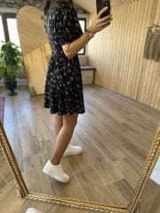 My 3093 Siyah çıtır bel drapeli elb