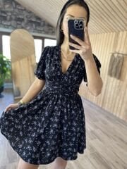 My 3093 Siyah çıtır bel drapeli elb