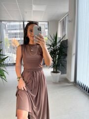 Cr 5006 Modal Etekli Kahve Takım