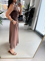 Cr 5006 Modal Etekli Kahve Takım