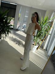 Cr 4012 Taş Pamuklu Tasarım Takım