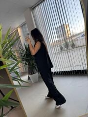 Cr 4006 Siyah Uzun Yelekli Takım